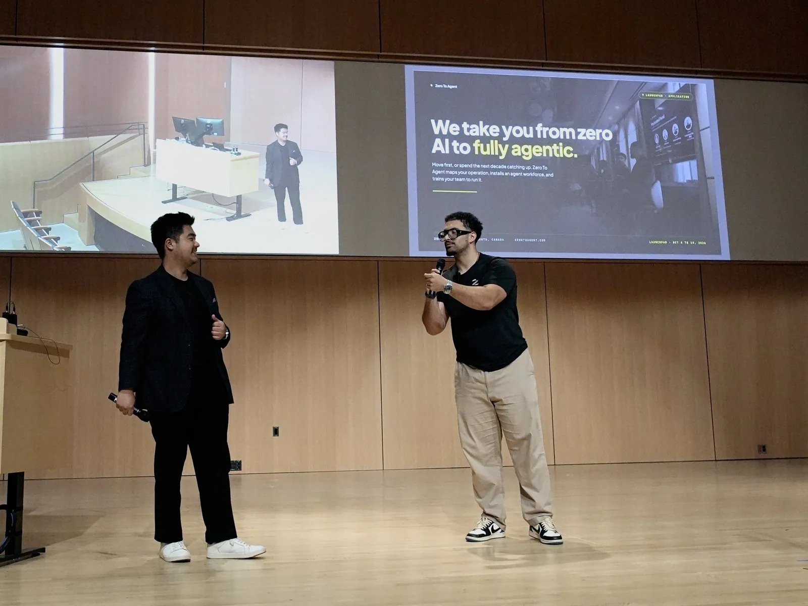Kensho and AR on stage at Waterloo Tech Week