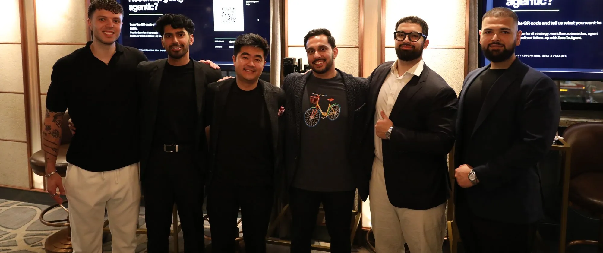 The Zero to Agent team together at an event